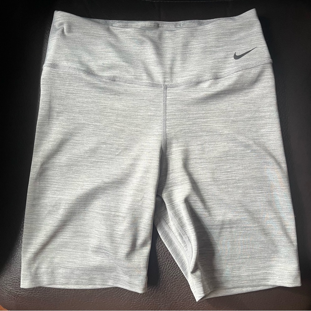 Nike Dri Fit Compression Biker Short, Size M, Heather grey